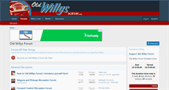 Desktop Screenshot of oldwillysforum.com